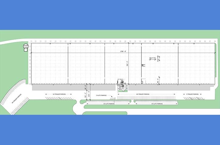 Site Plan of 500 Business Center Drive in Stockbridge, GA