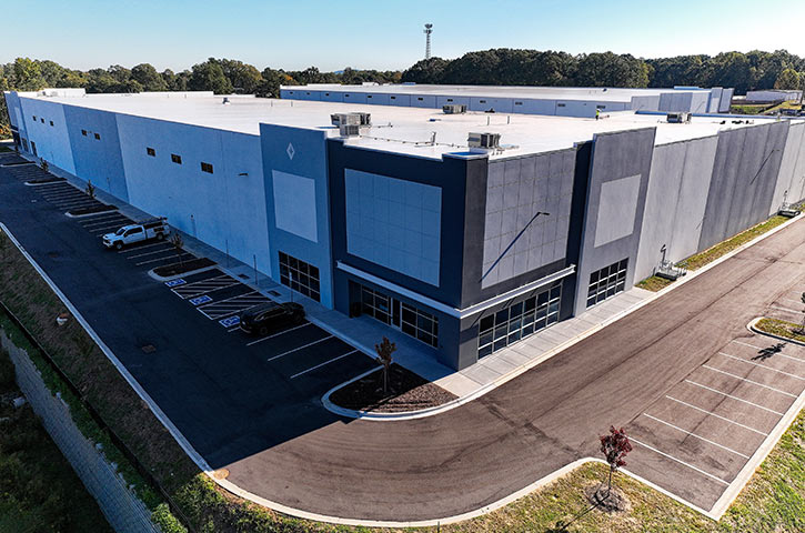 Exterior of Northwest Gateway Logistics Park's Building 2 at 1215 Jenkins Rd in Charlotte, NC